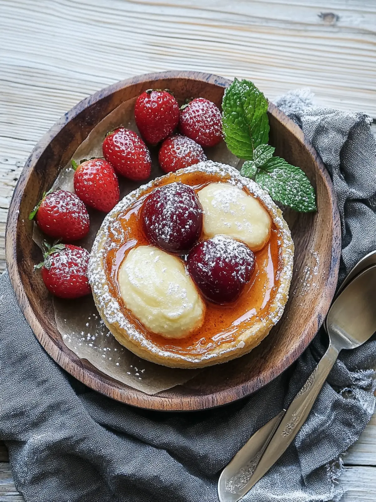 Puddingplätzchen mit Blätterteig