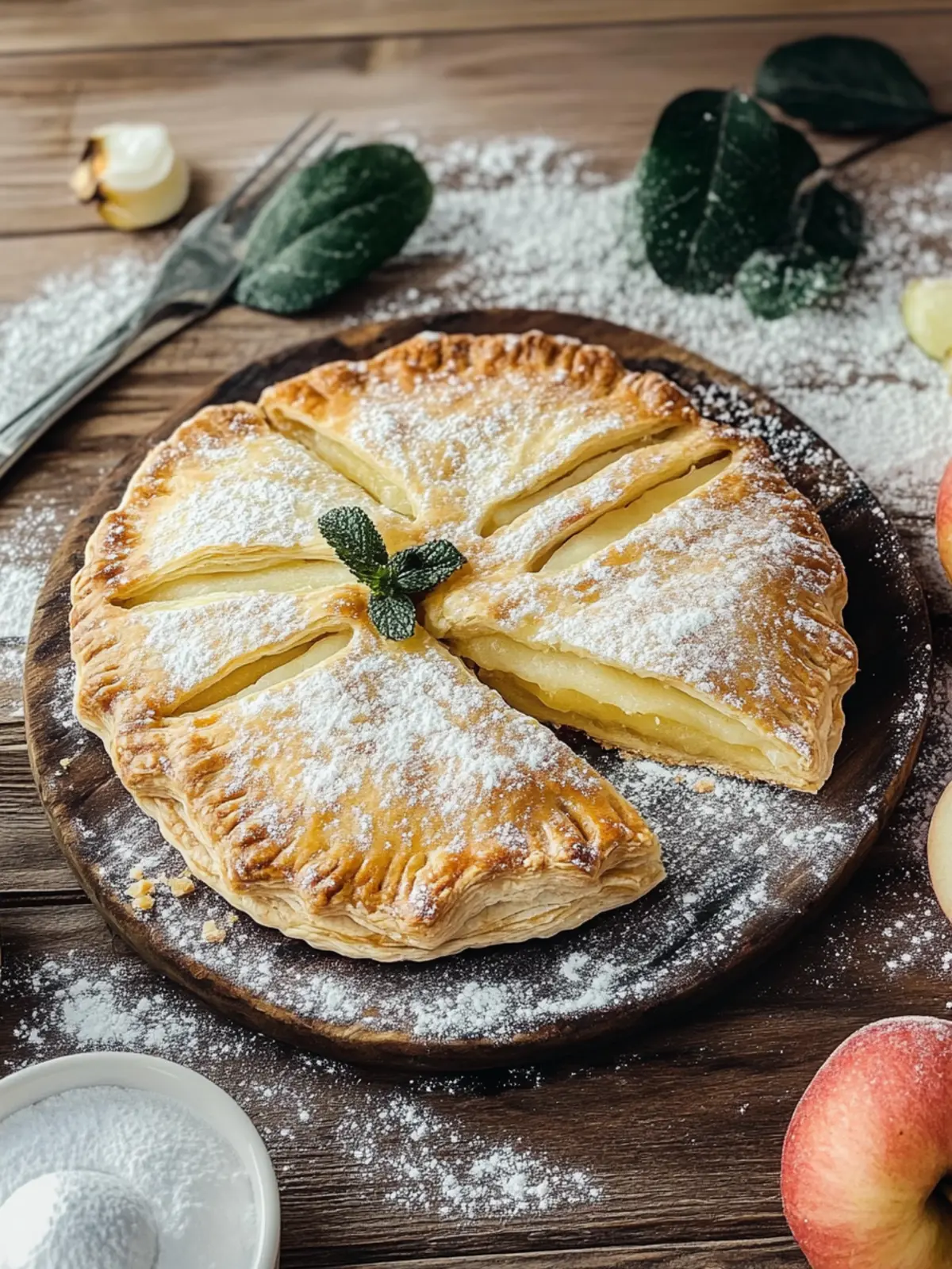 Apfeltaschen mit Blätterteig