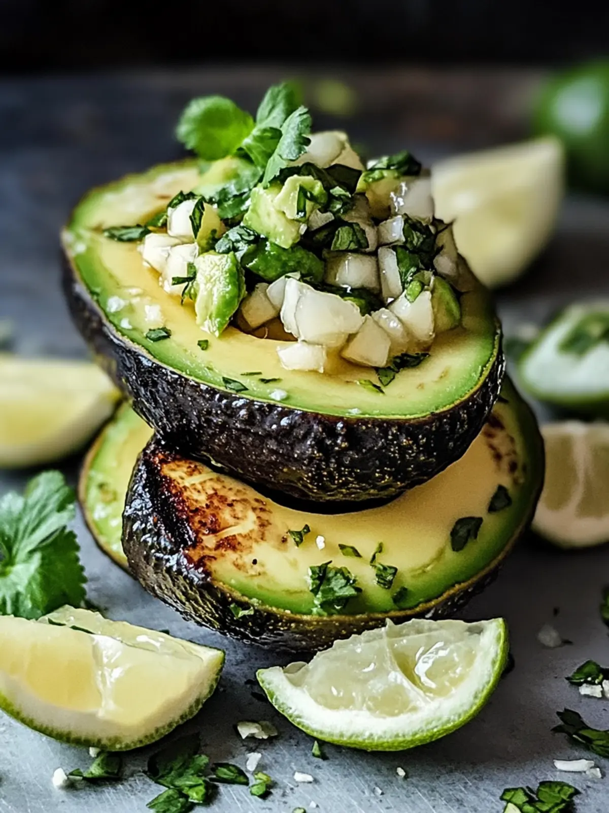 Honig-Limetten-Hühnchen-Avocado
