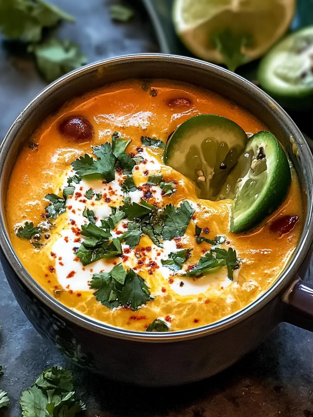Wärmende Chile Relleno Suppe für kalte Tage