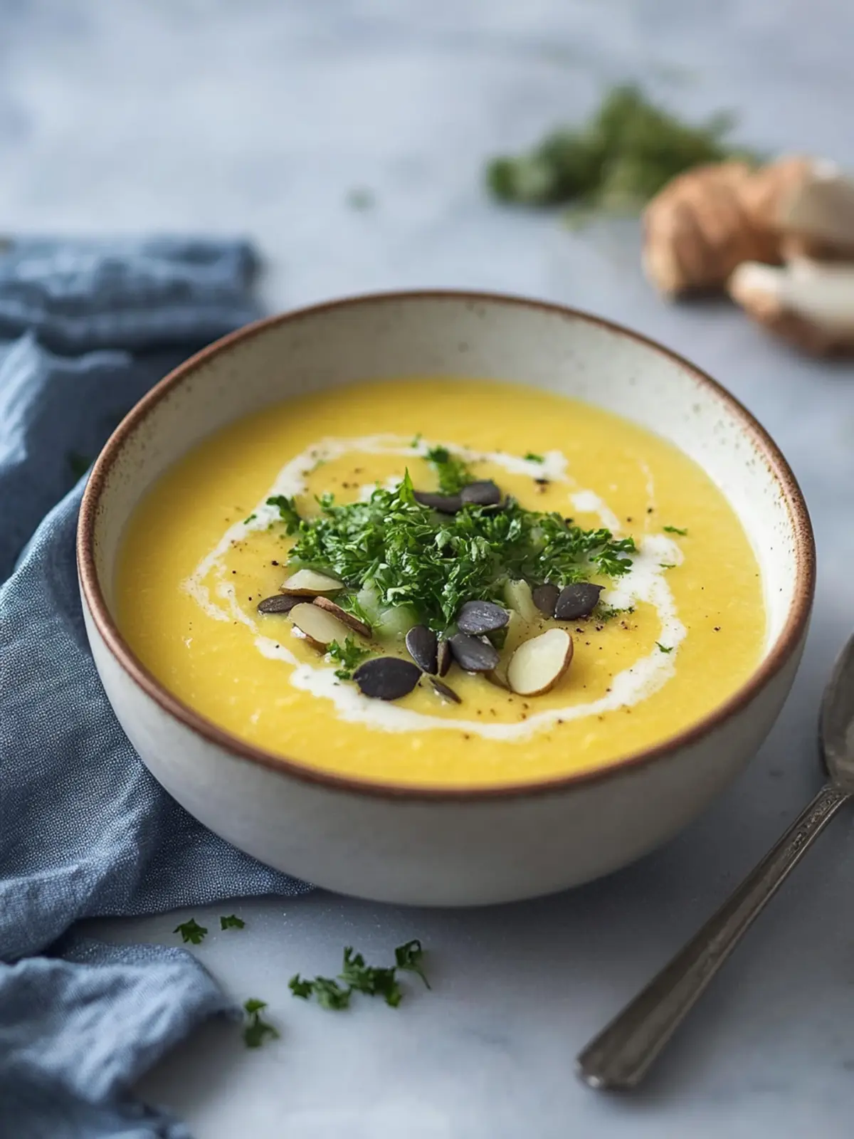 Vegane Kohlrabisuppe