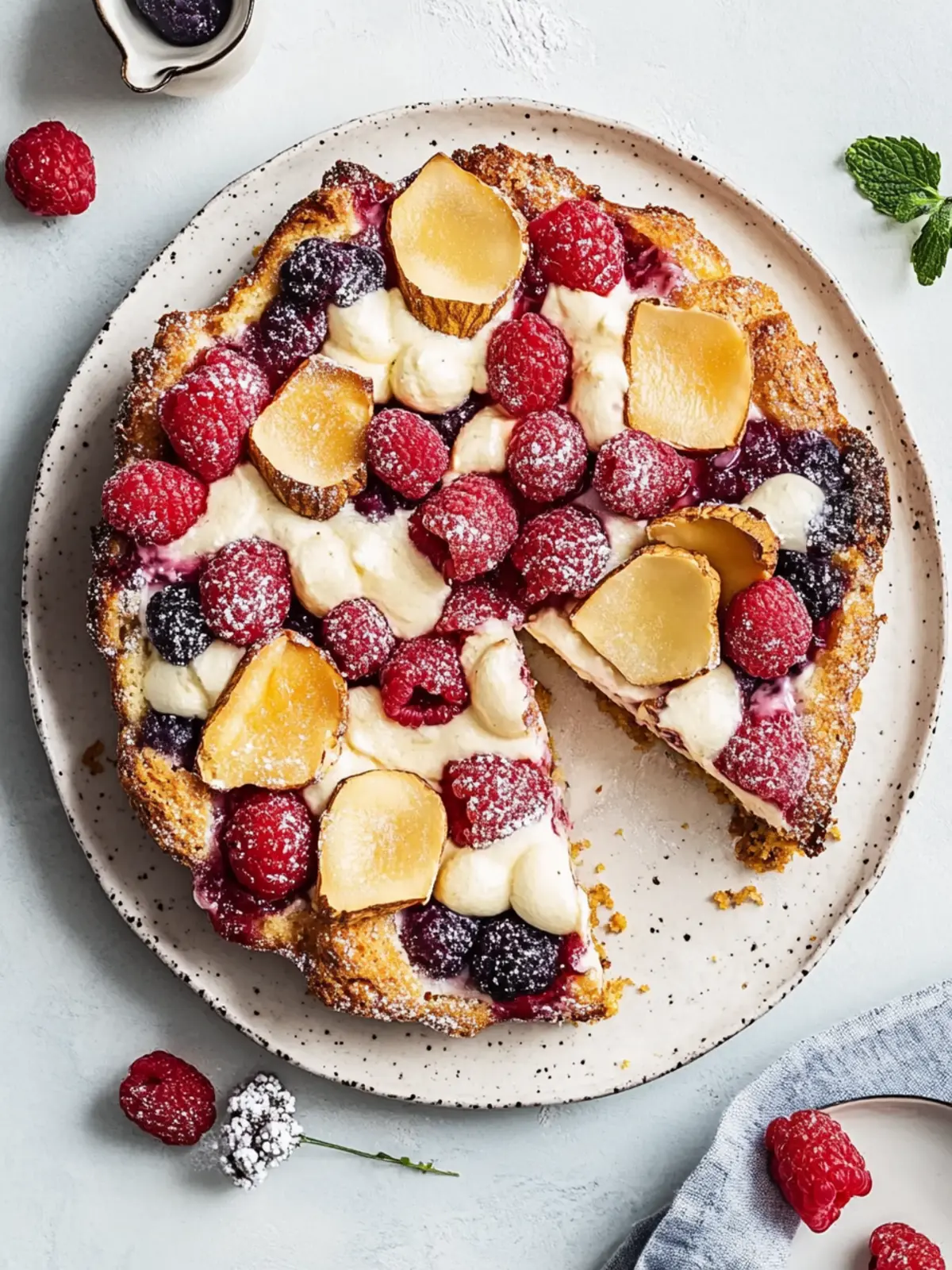 Zwetschgenkuchen mit Mandelkruste
