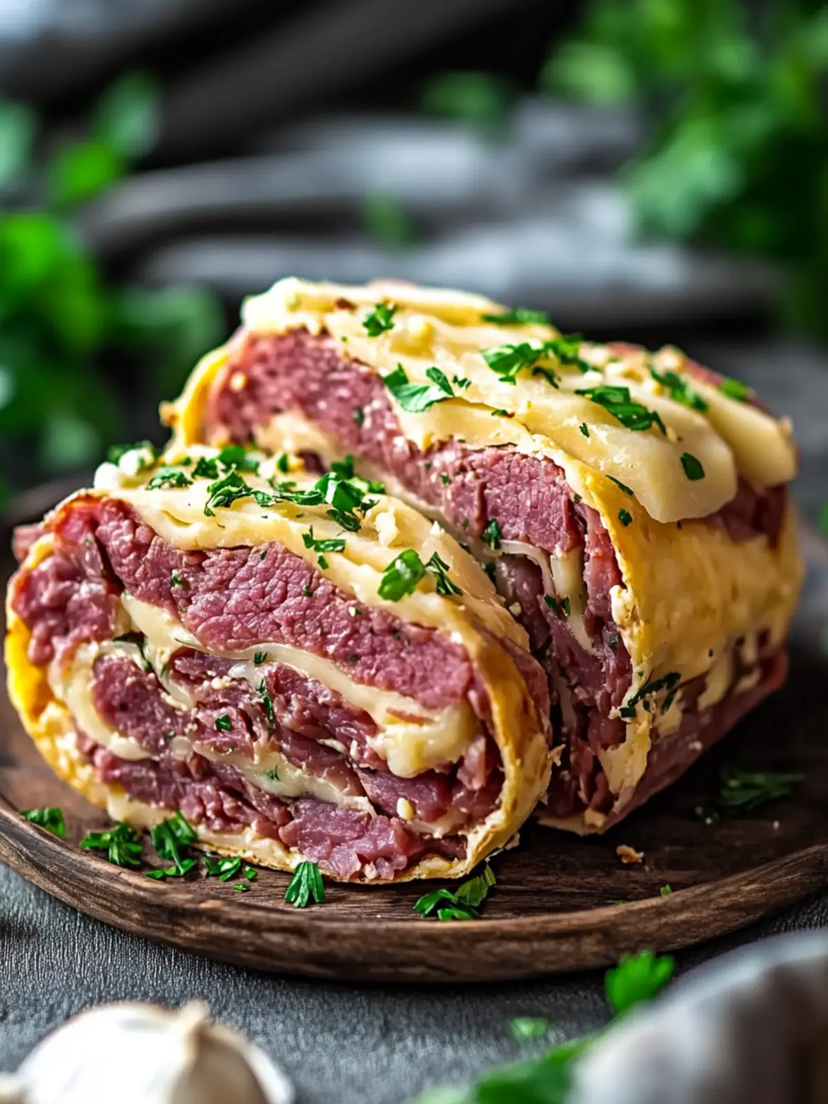 Keto Corned Beef und Käsebrötchen