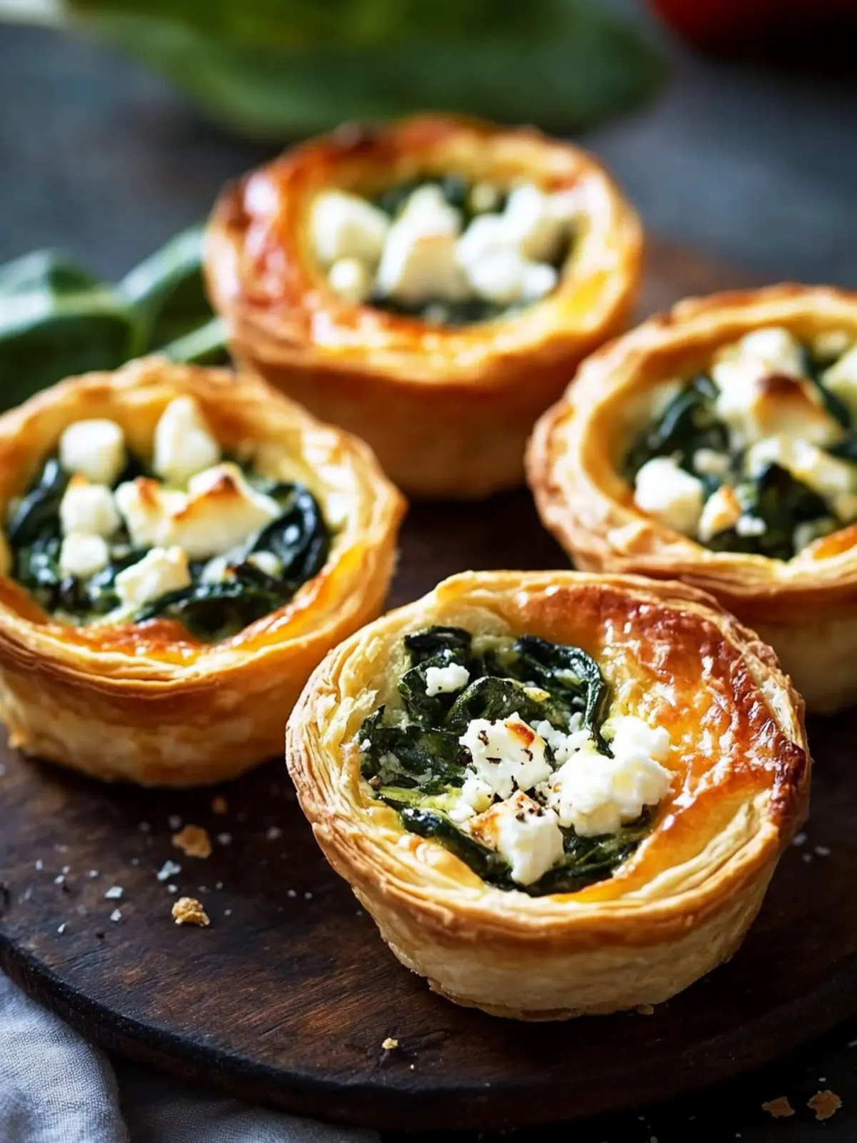 Mini-Quiches mit Spinat und Feta