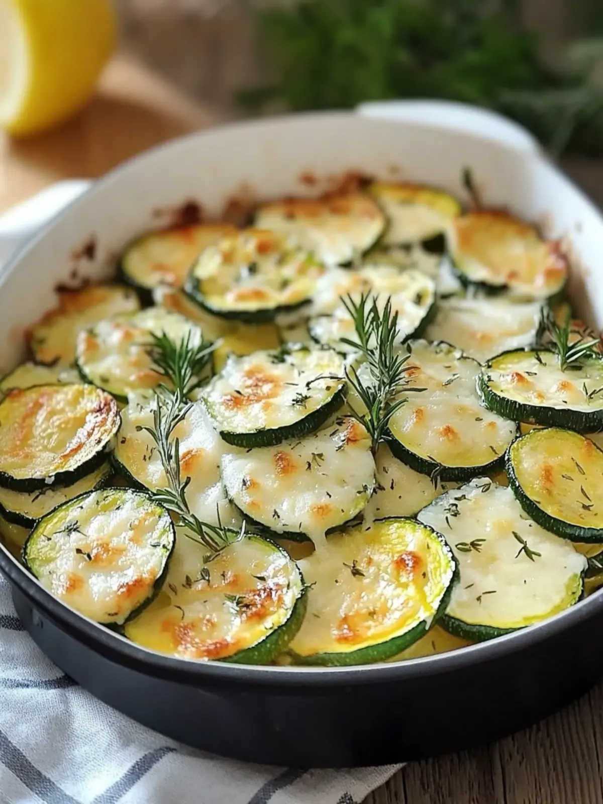 Köstlicher Zucchiniauflauf mit Käse