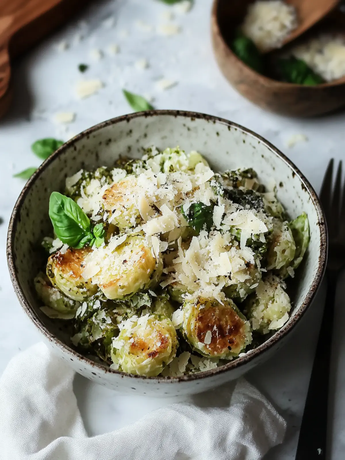 Rosenkohl mit Parmesan aus der Heißluftfritteuse