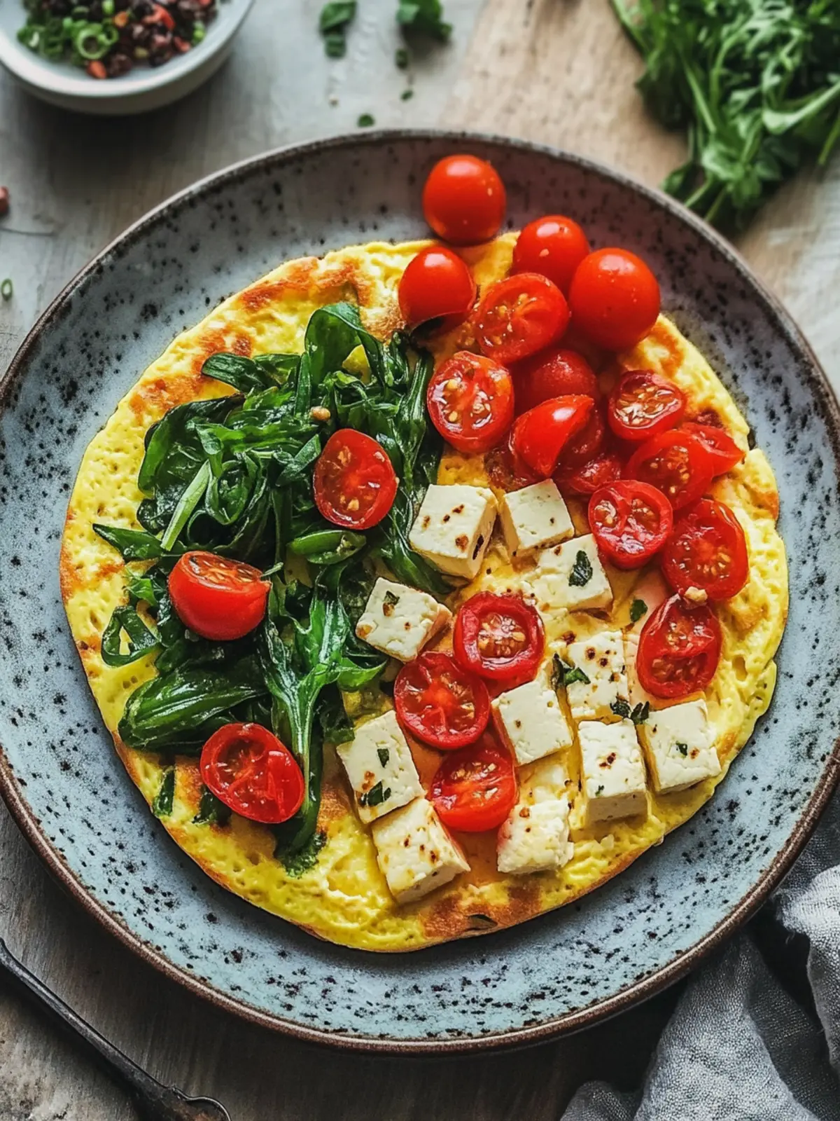 Schnelles veganes Tofu-Omelette