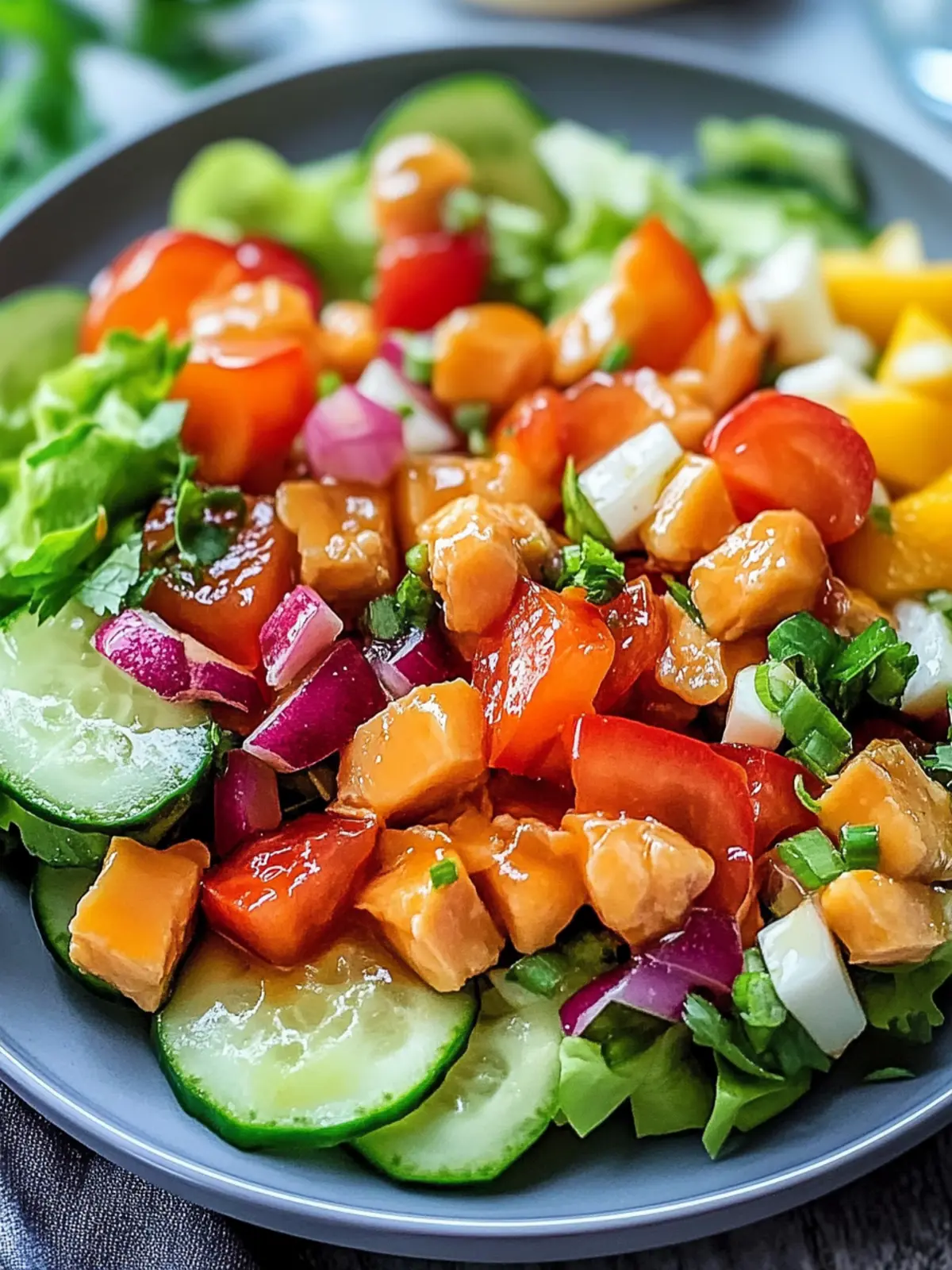 Honig heißer Hähnchensalat
