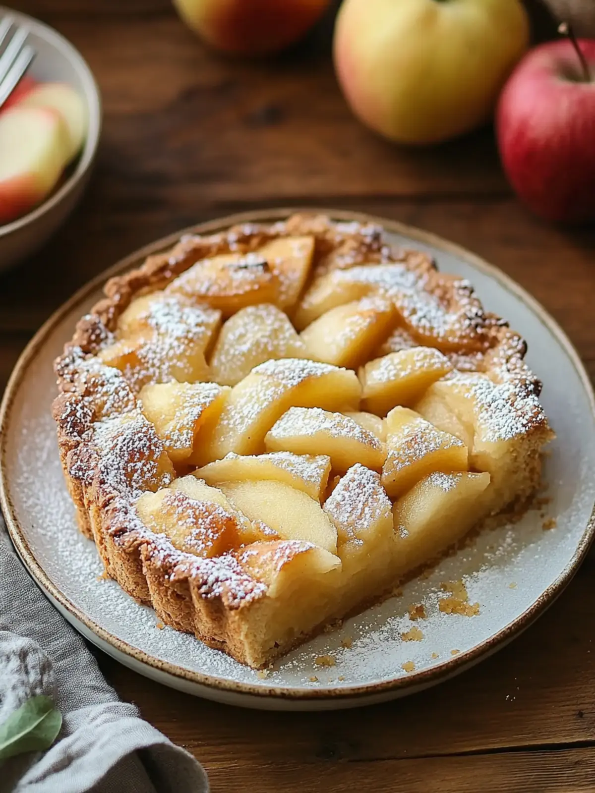 Apple pie from the tray