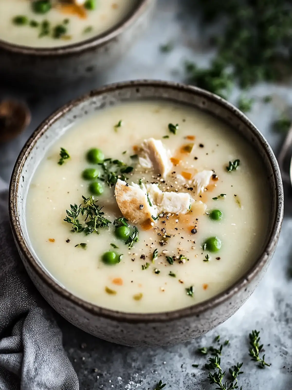 Creamy chicken rice soup for soul-warming evenings