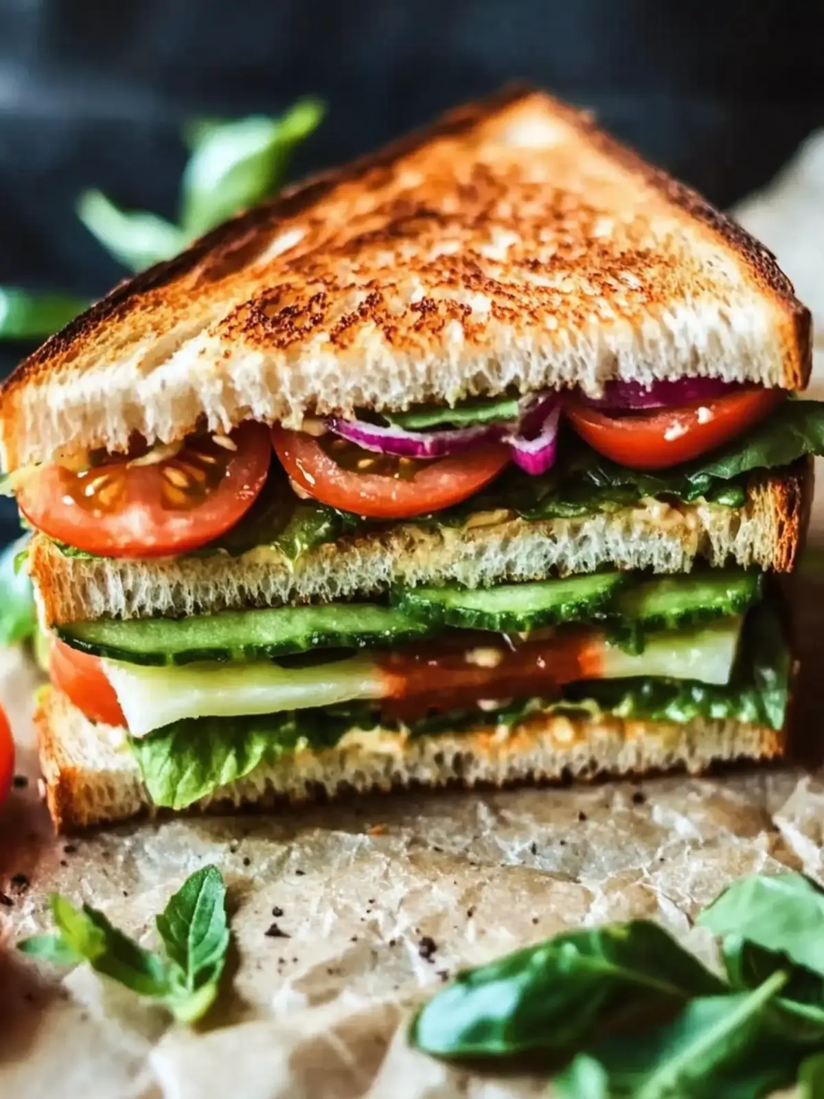 Einfache vegetarische Sandwich-Rezepte