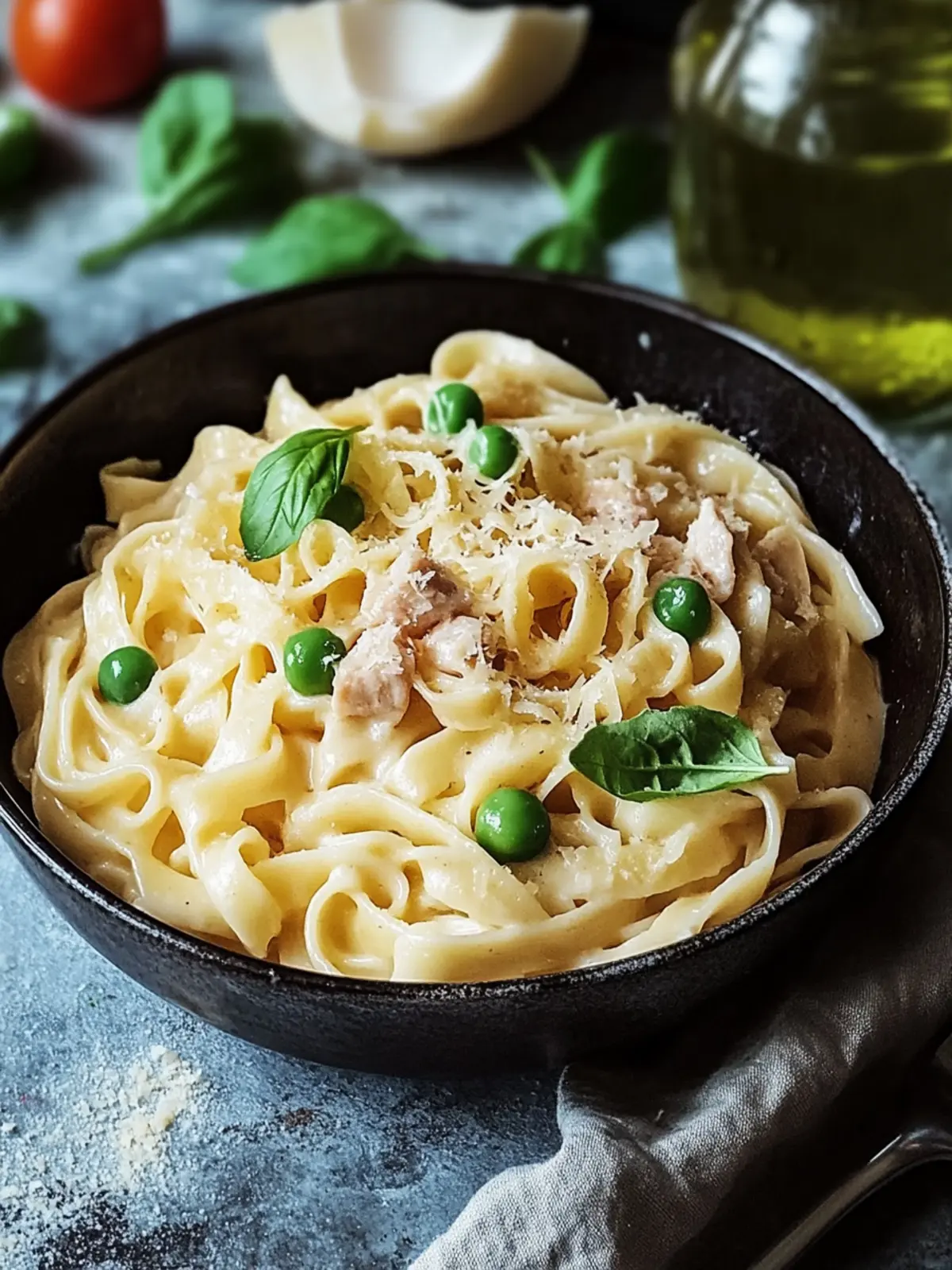 Sie Hähnchen-Pastete-Pasta aus einem Topf