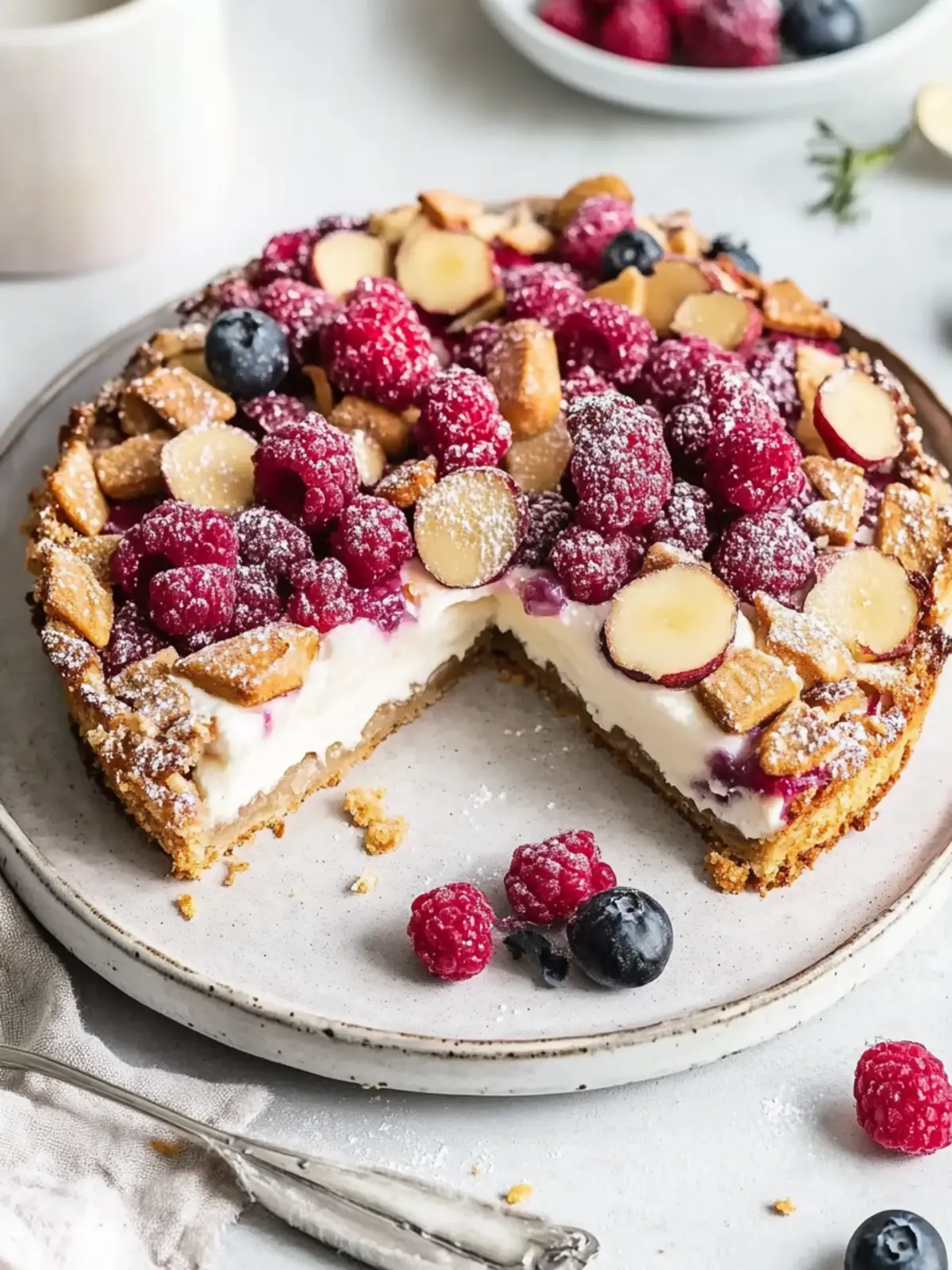 Zwetschgenkuchen mit Mandelkruste