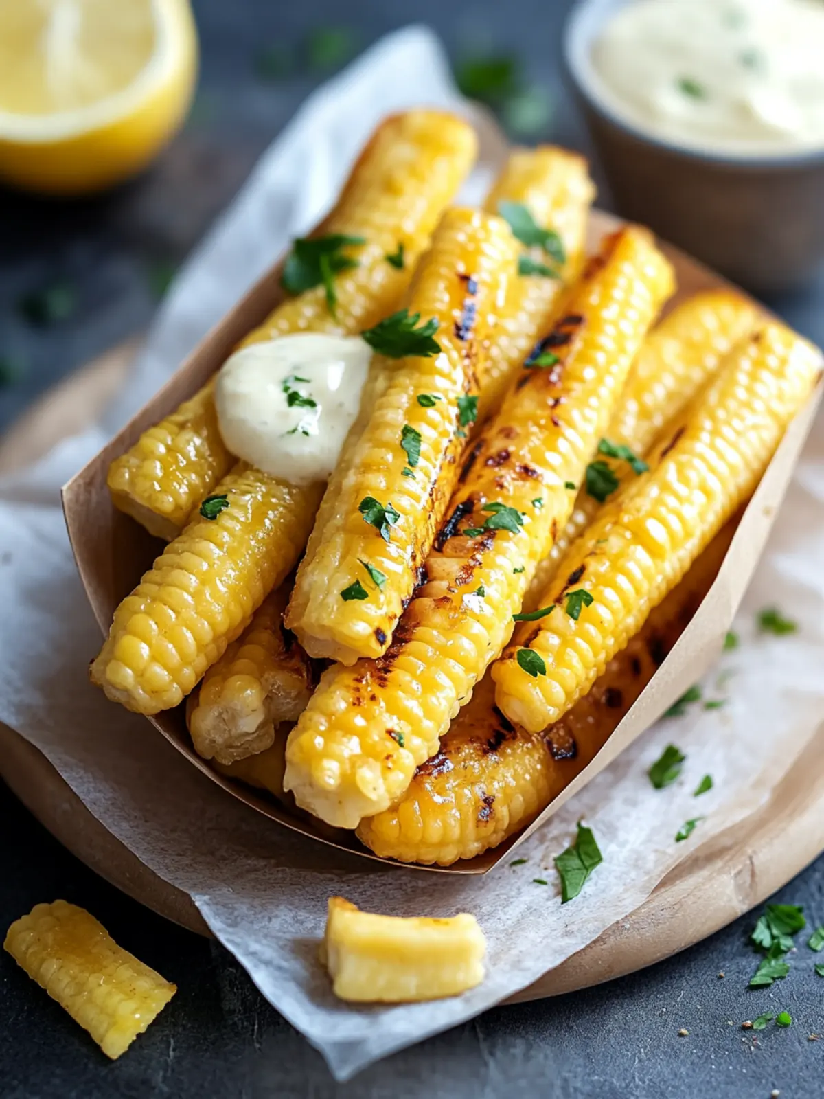 Maiskolben aus dem Airfryer
