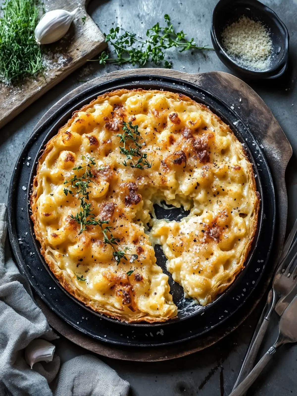 Delicious Spätzle casserole with chicken