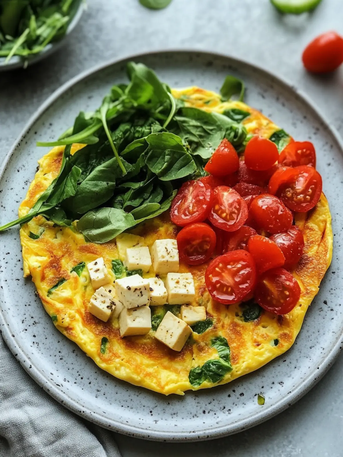Schnelles veganes Tofu-Omelette