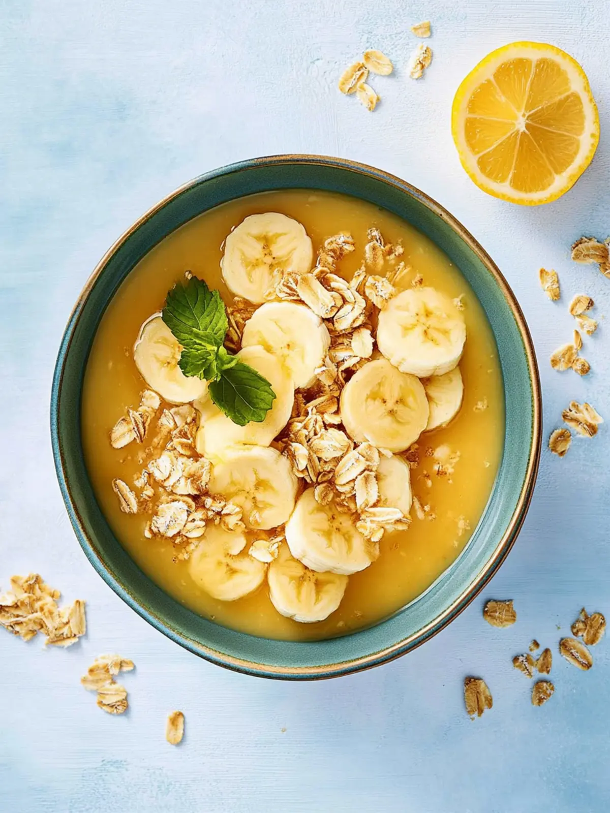 Pfirsich-Bananen-Bowl