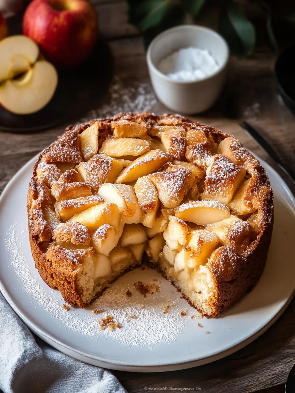 Saftiger Zimtschnecken Apfelkuchen