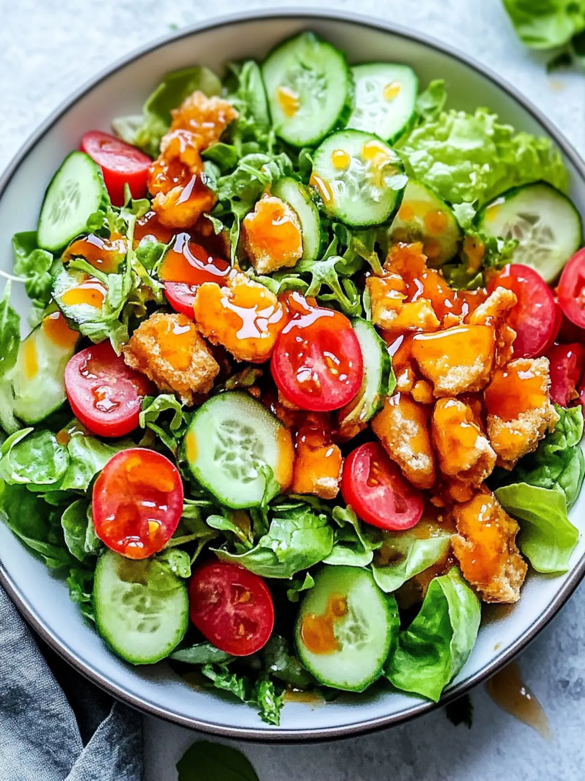 Honig heißer Hähnchensalat für einen aufregenden Genuss