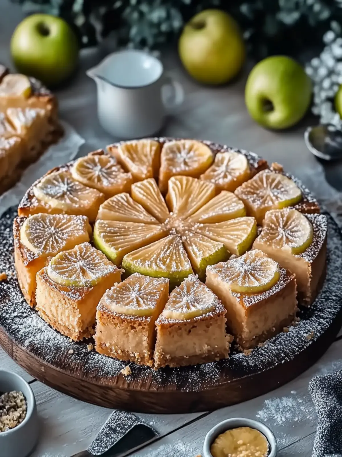 Mache deinen eigenen Spekulatius-Apfel-Blechkuchen