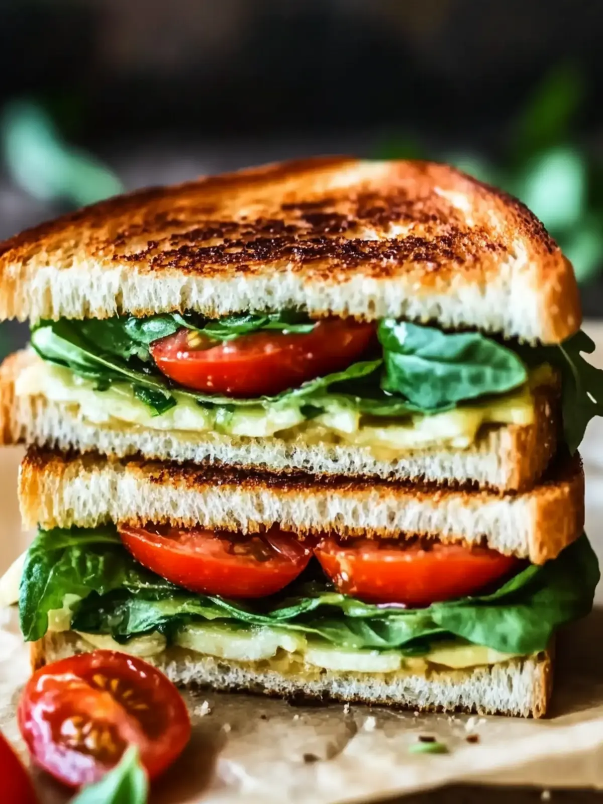 Einfache vegetarische Sandwich-Rezepte