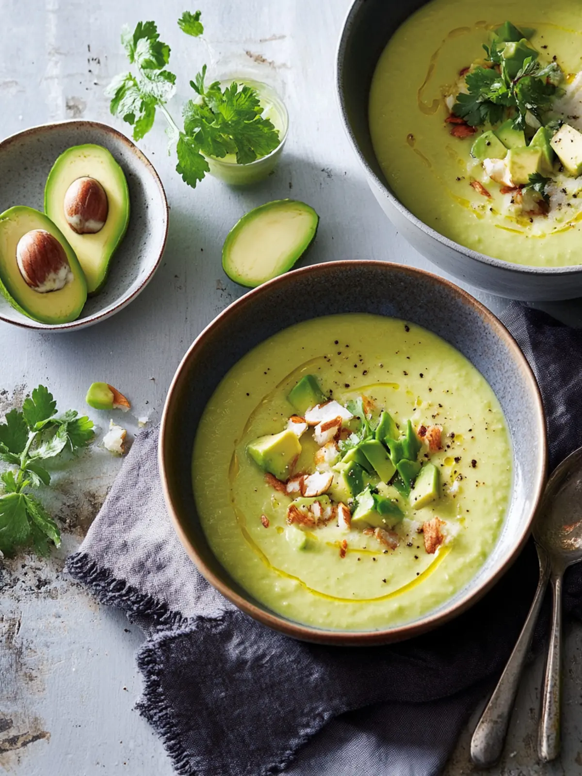 Avocado-Mandel-Suppe