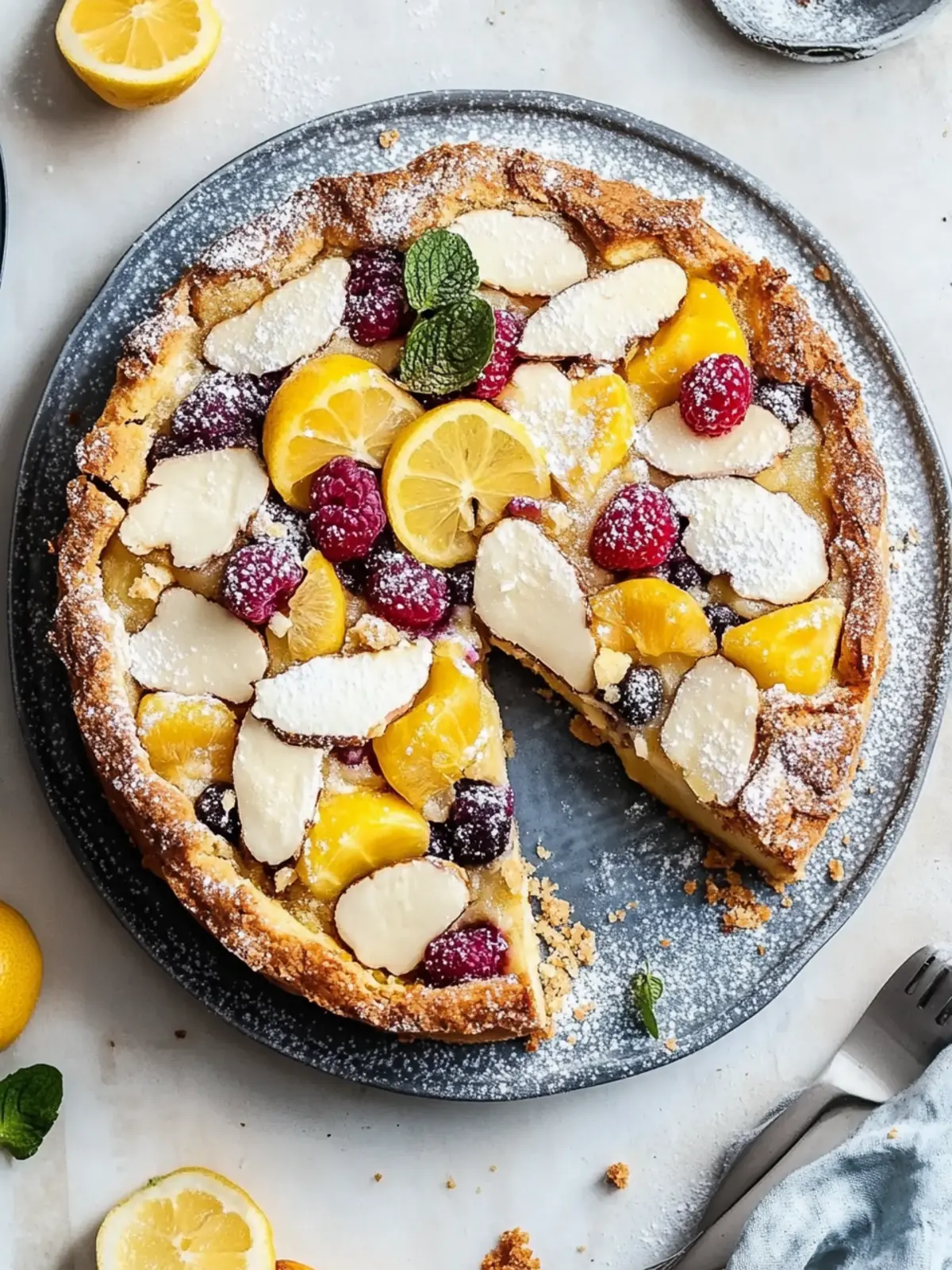 Zwetschgenkuchen mit Mandelkruste