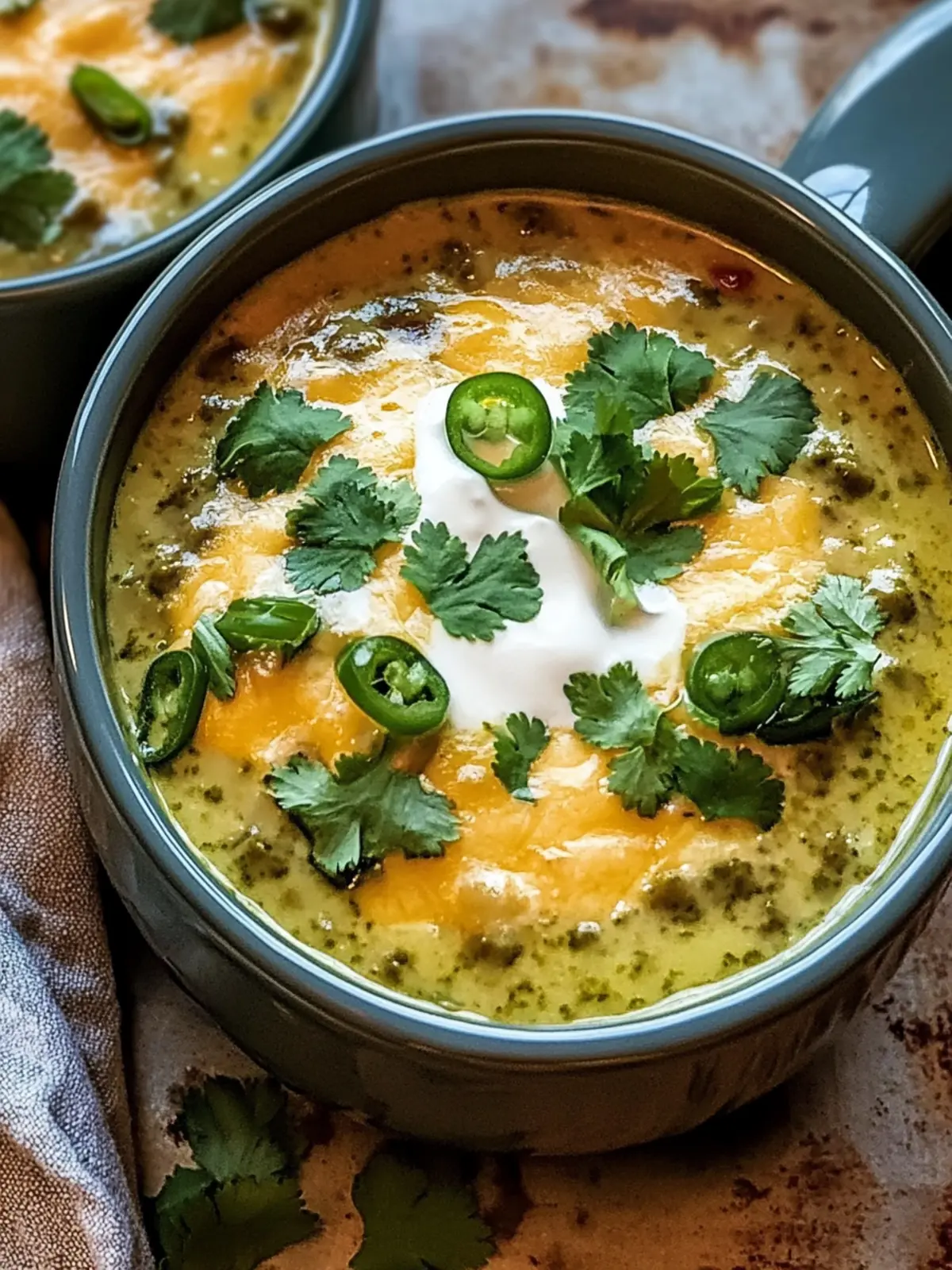 Wärmende Chile Relleno Suppe für kalte Tage