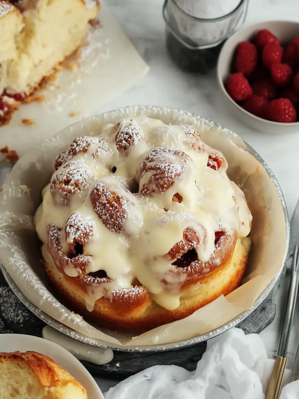 Juicy cinnamon rolls with cream cheese frosting