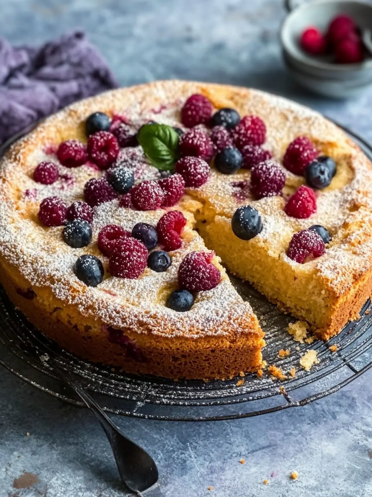 Schneller Pflaumenkuchen mit Rührteig
