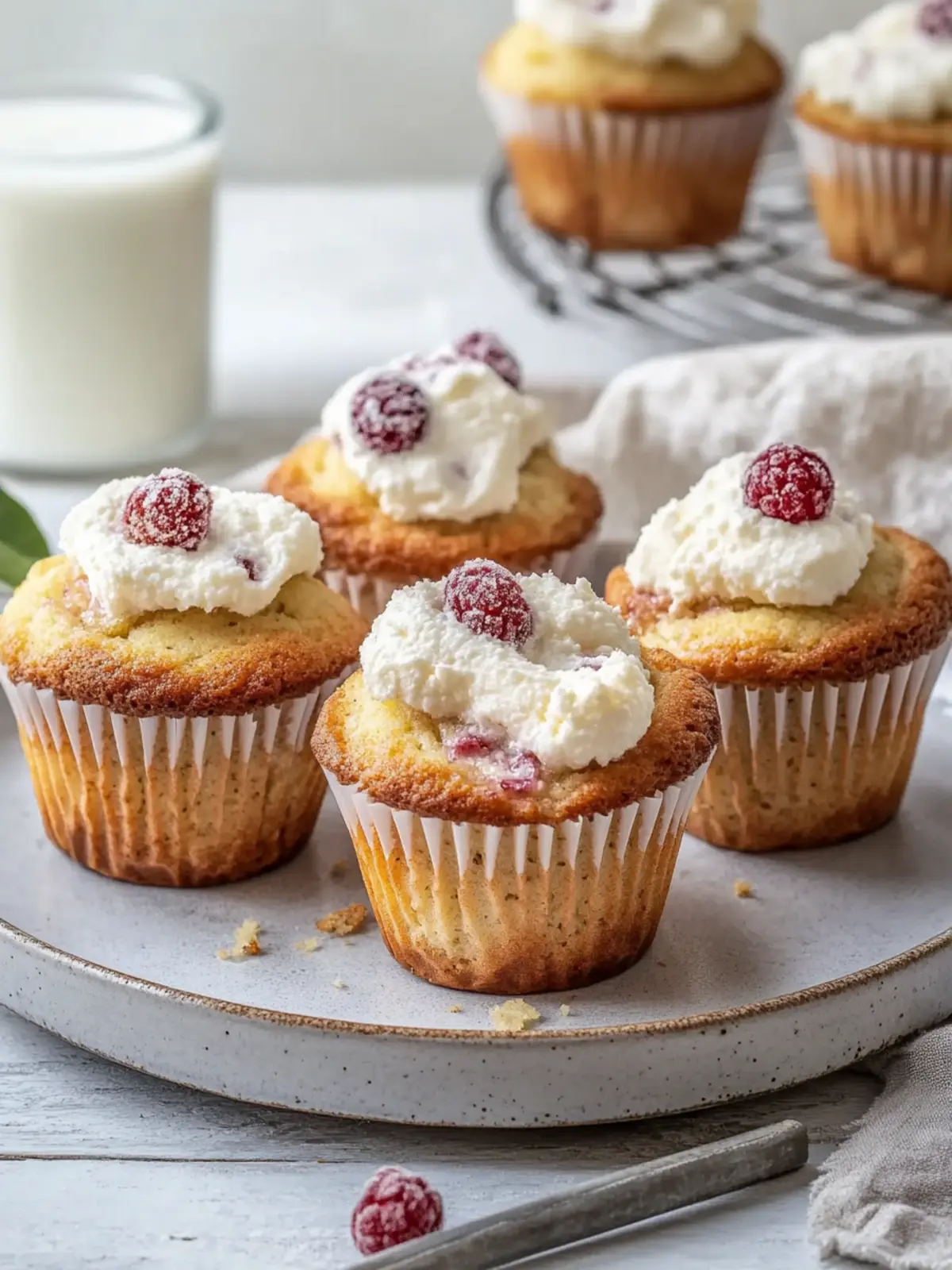Pudding Muffins mit Quark