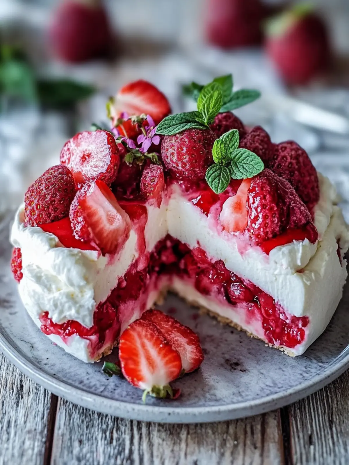 Erdbeer-Sahne-Traumschicht - Besonderes Muttertagsdessert
