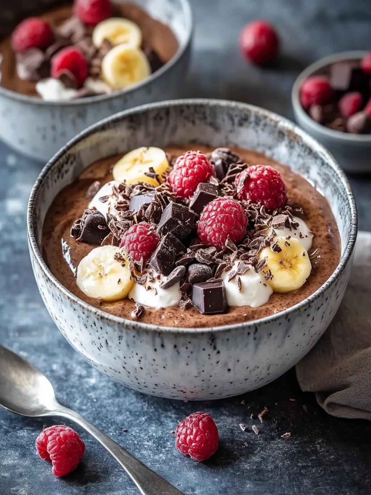 Frühstücksideen: Cremiger Schokoladenpudding brei
