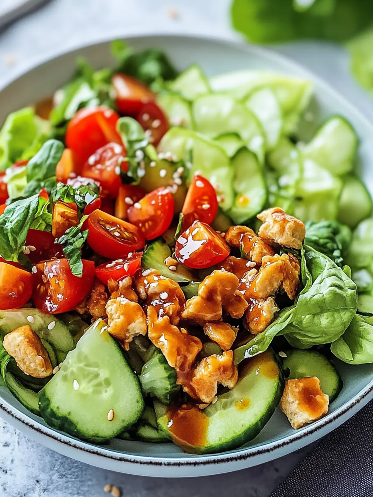 Honig heißer Hähnchensalat für einen aufregenden Genuss