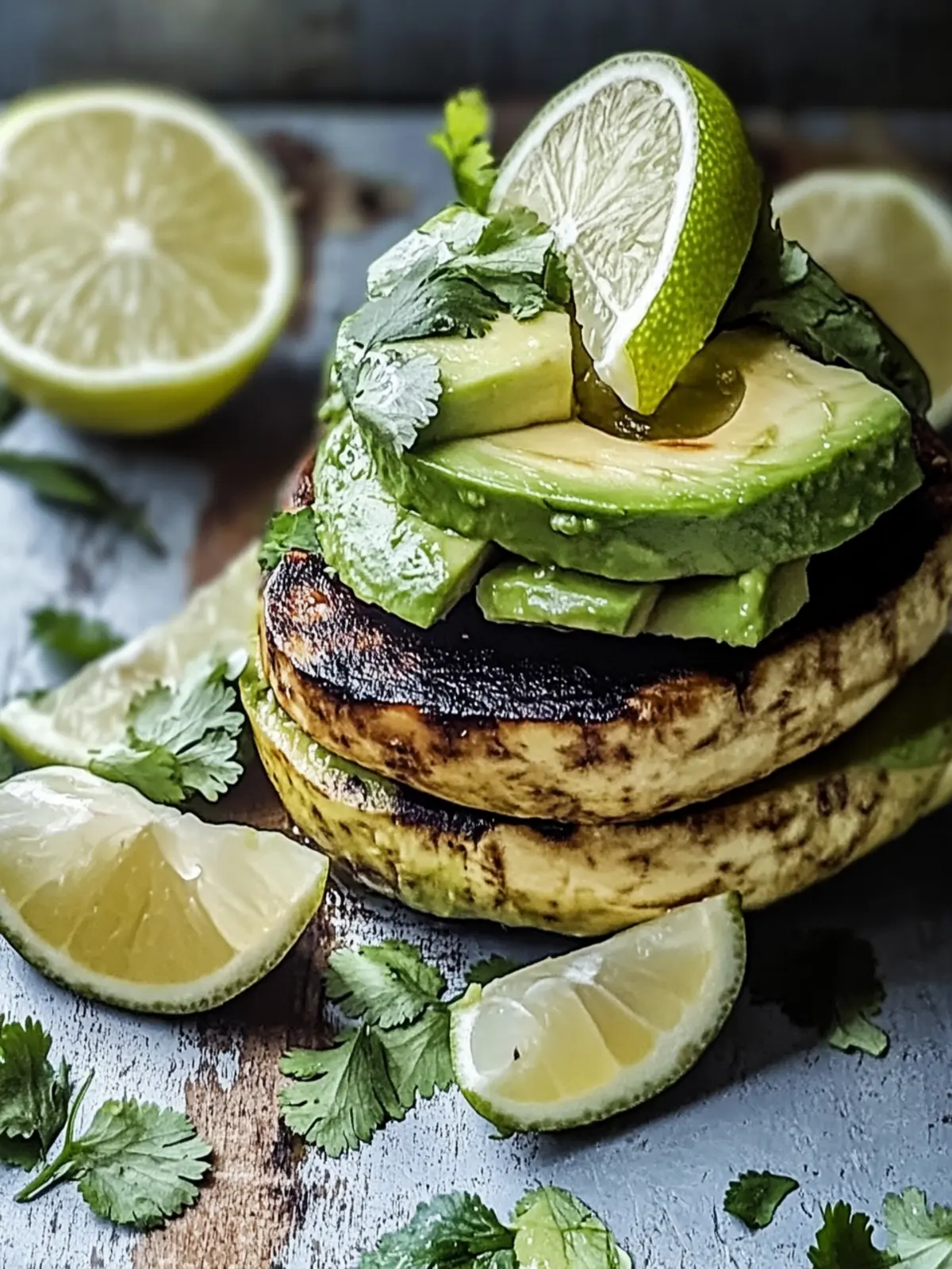 Honig-Limetten-Hühnchen-Avocado