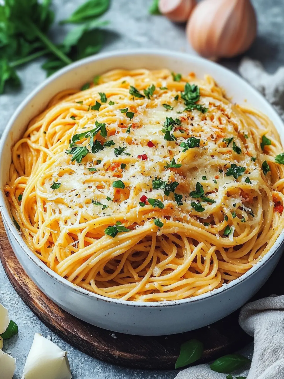 Vegetarischer Spaghetti-Auflauf