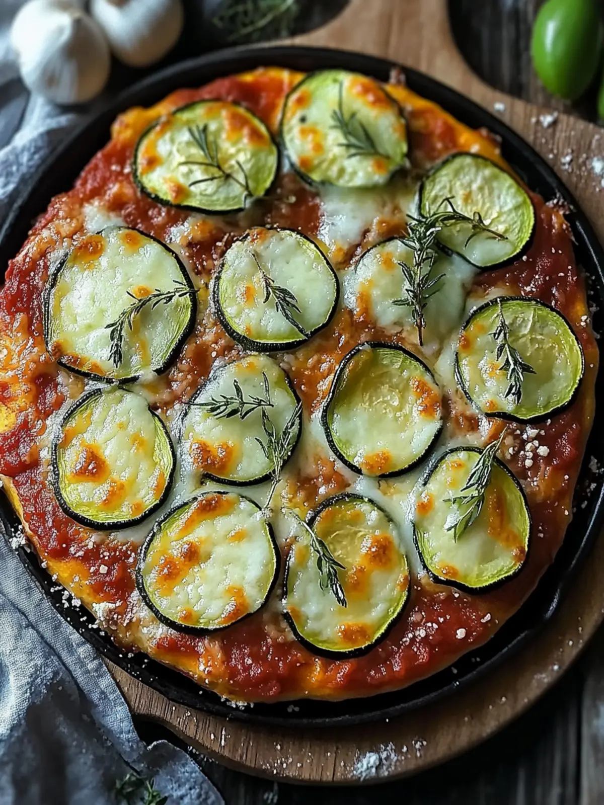 Zucchini Pizza Auflauf