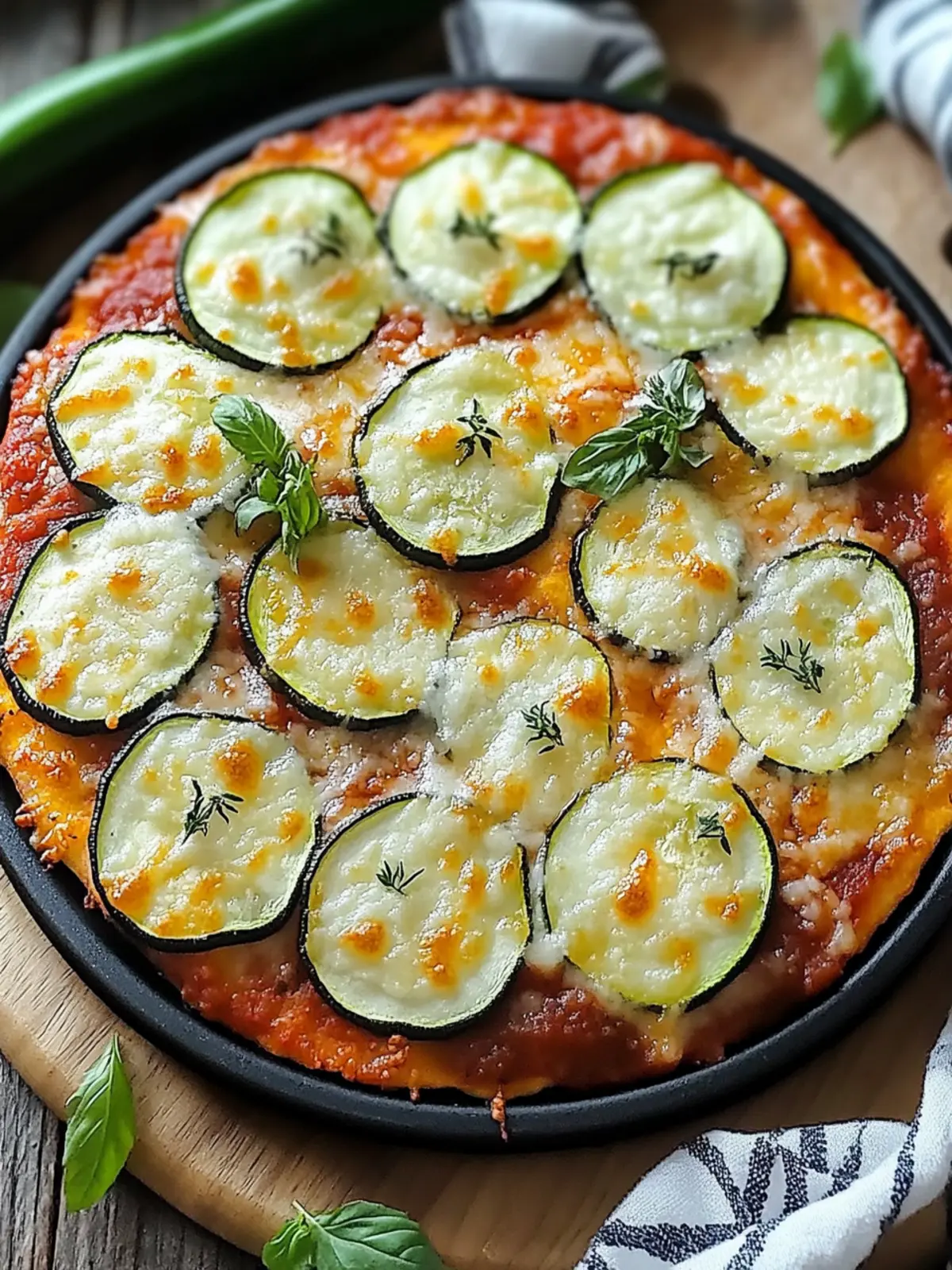 Zucchini Pizza Auflauf