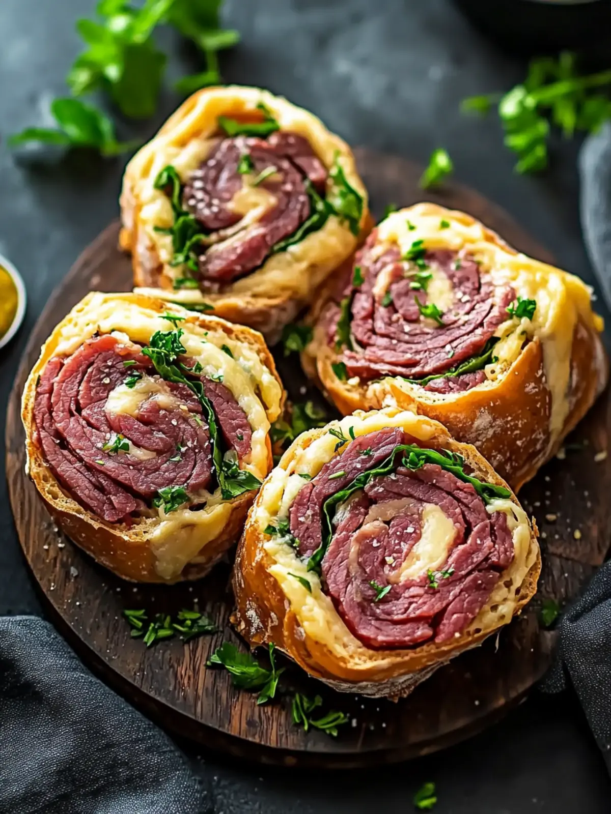 Keto Corned Beef und Käsebrötchen