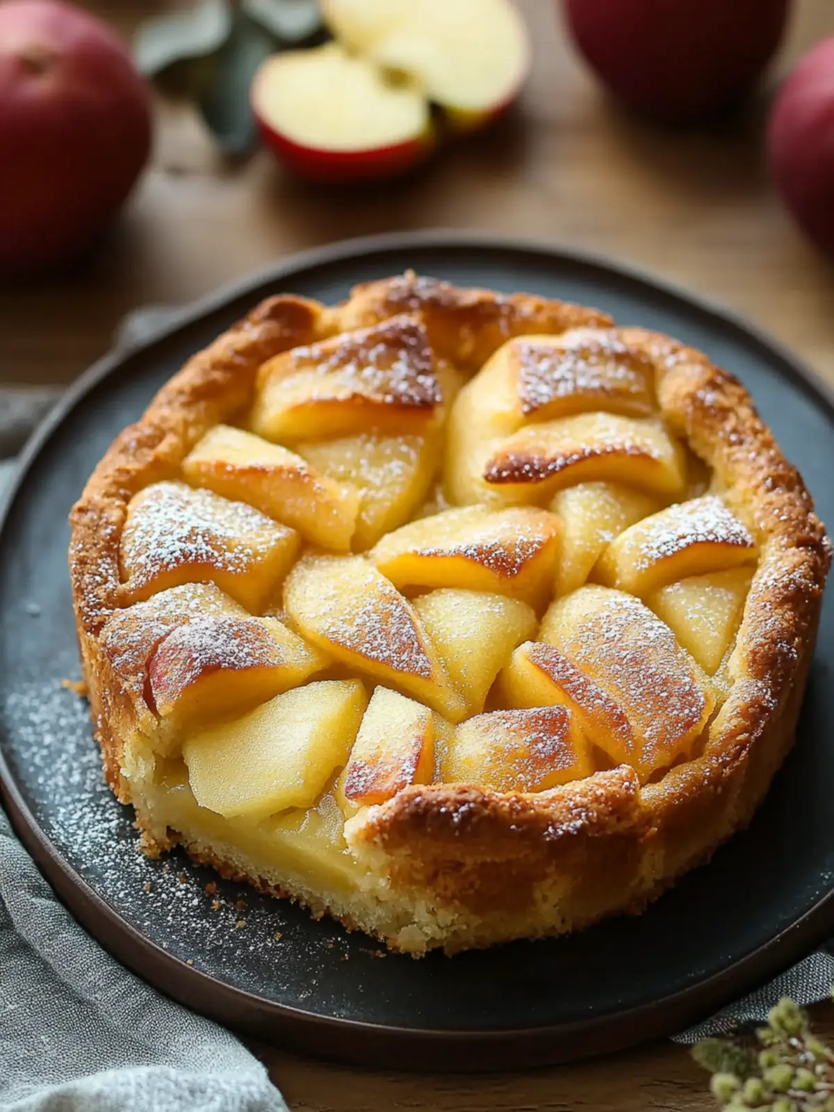 Apple pie from the tray