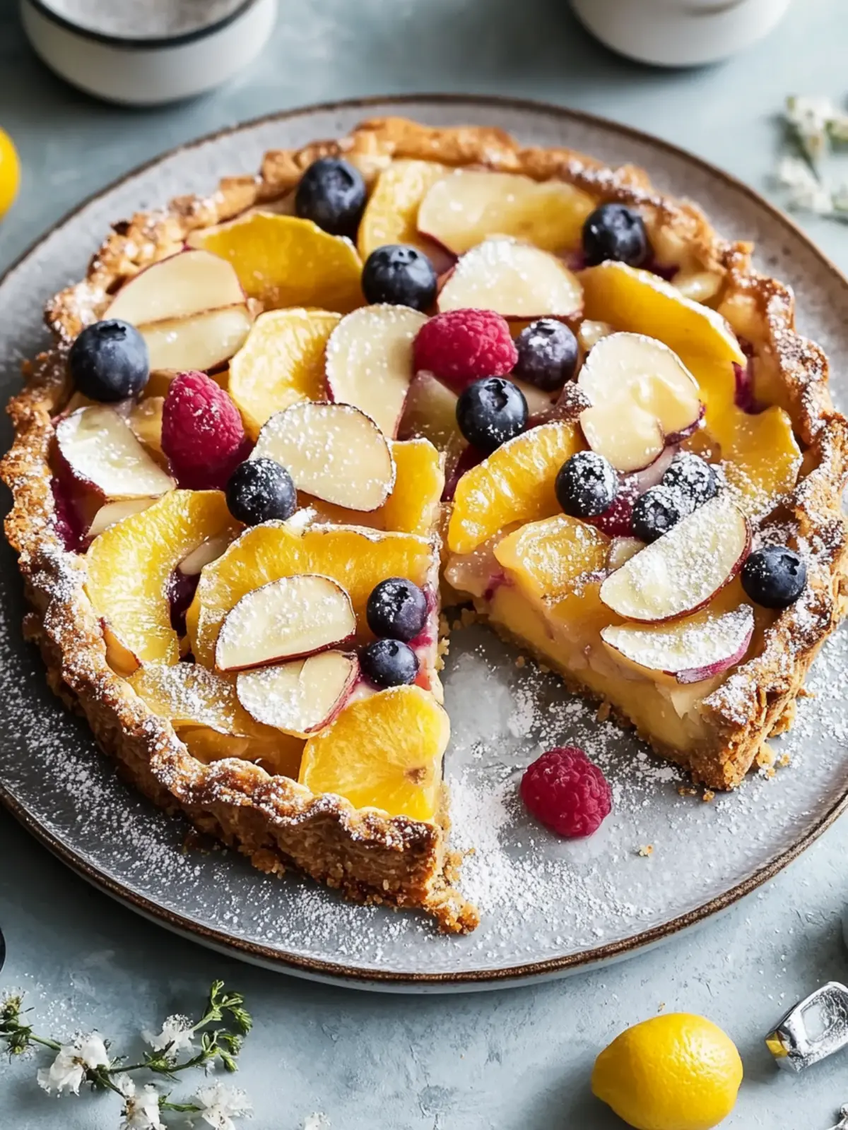Zwetschgenkuchen mit Mandelkruste