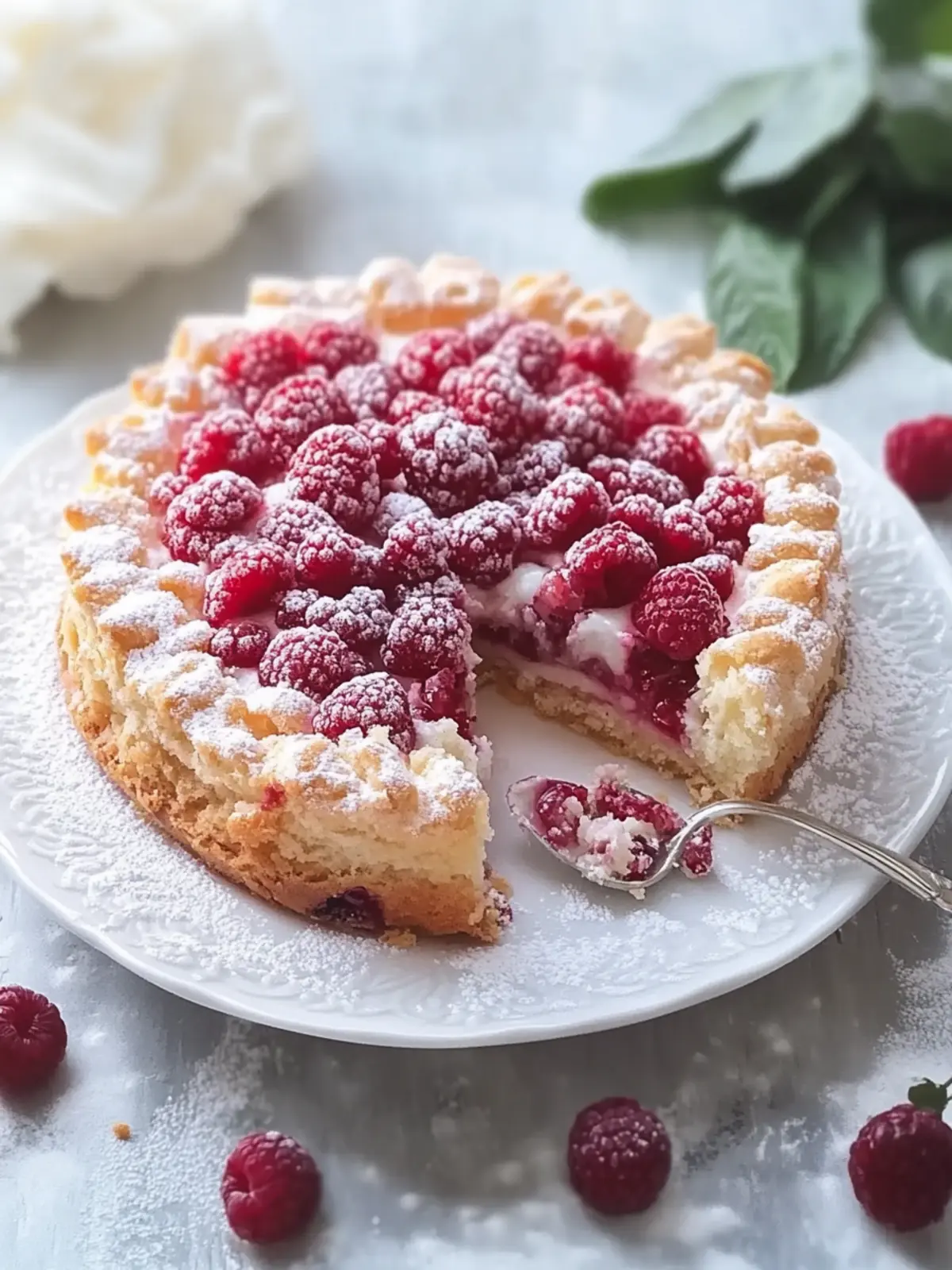 Crispy plum cake with crumb topping enjoy