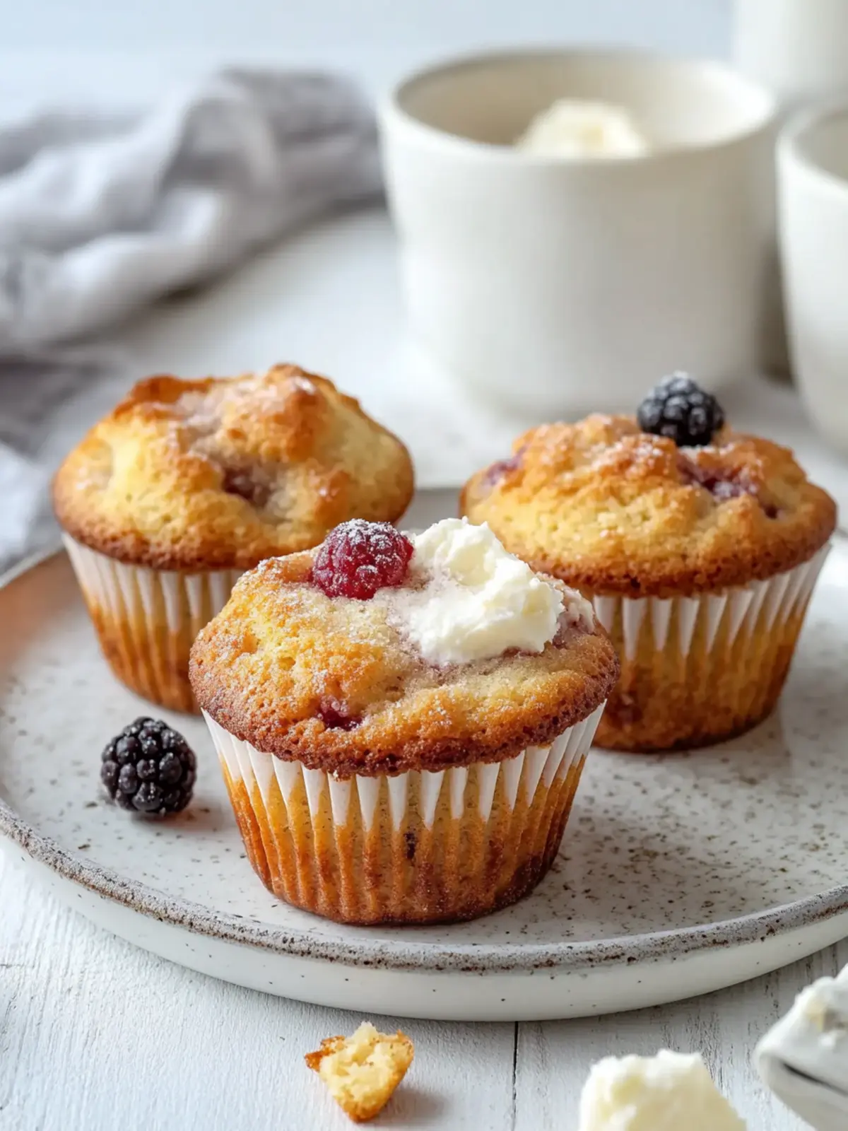 Pudding Muffins mit Quark