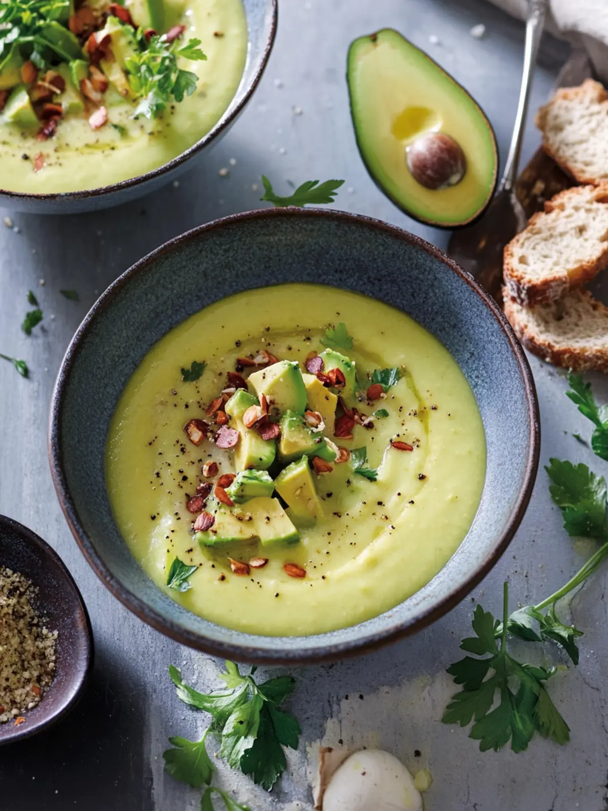 Avocado-Mandel-Suppe