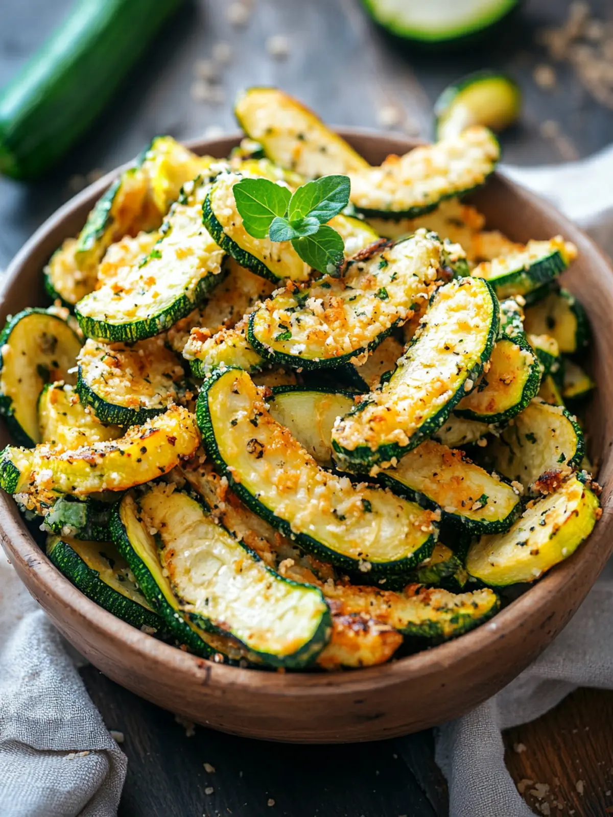 Zucchini Pommes – Knusprige, Low-Carb Pommes aus Zucchini