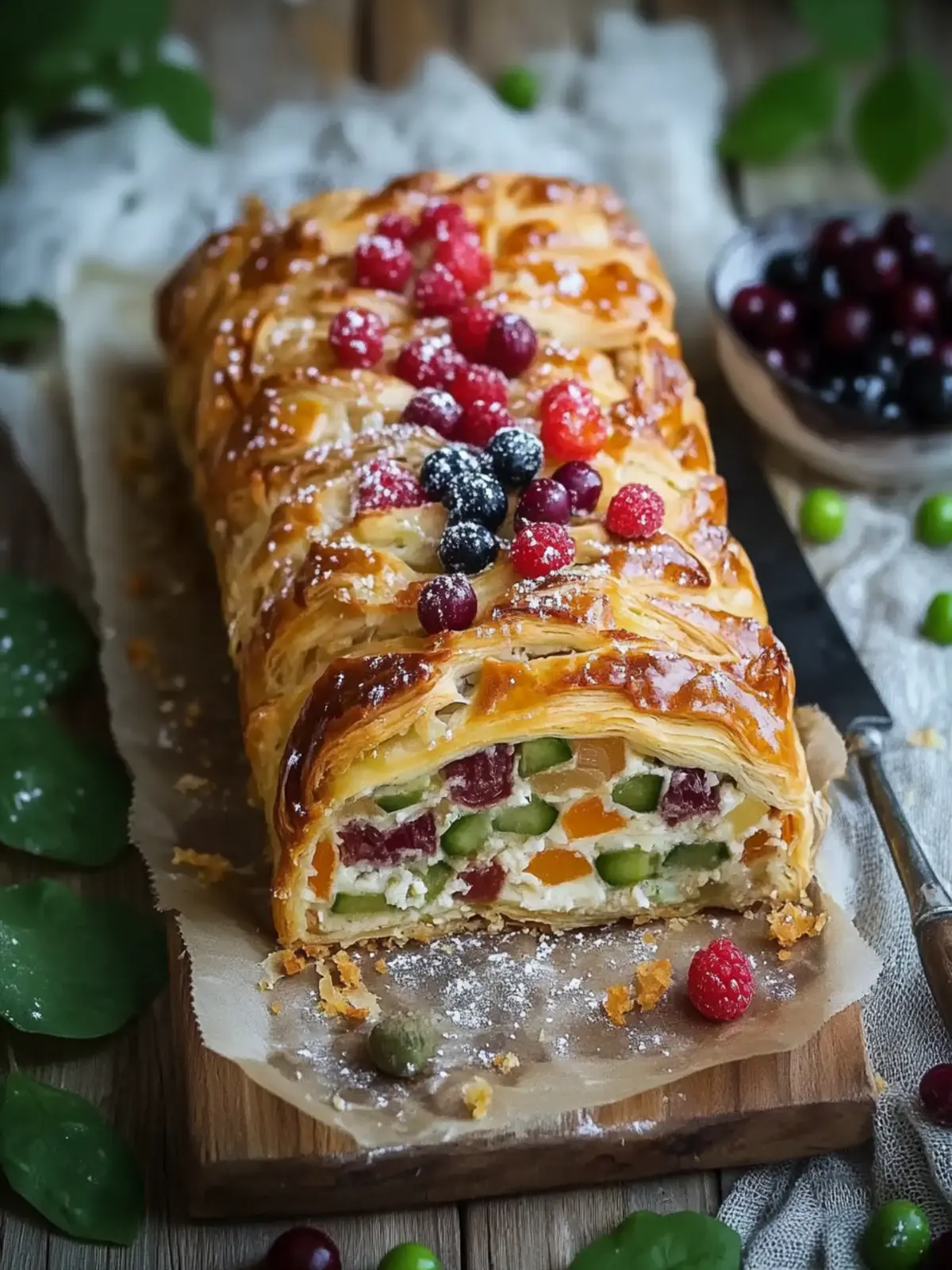 Gemüsestrudel mit Blätterteig