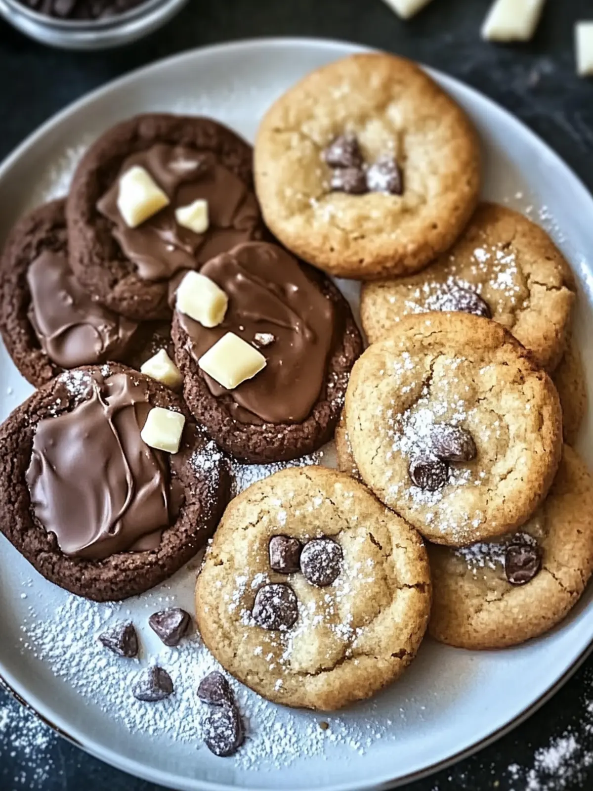 Schokoladenkekse mit brauner Butter