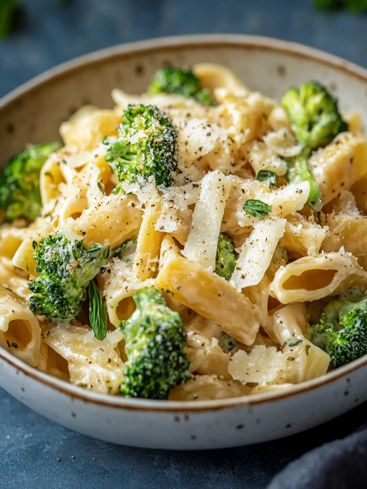 Cremige Hähnchen-Brokkoli-Pasta