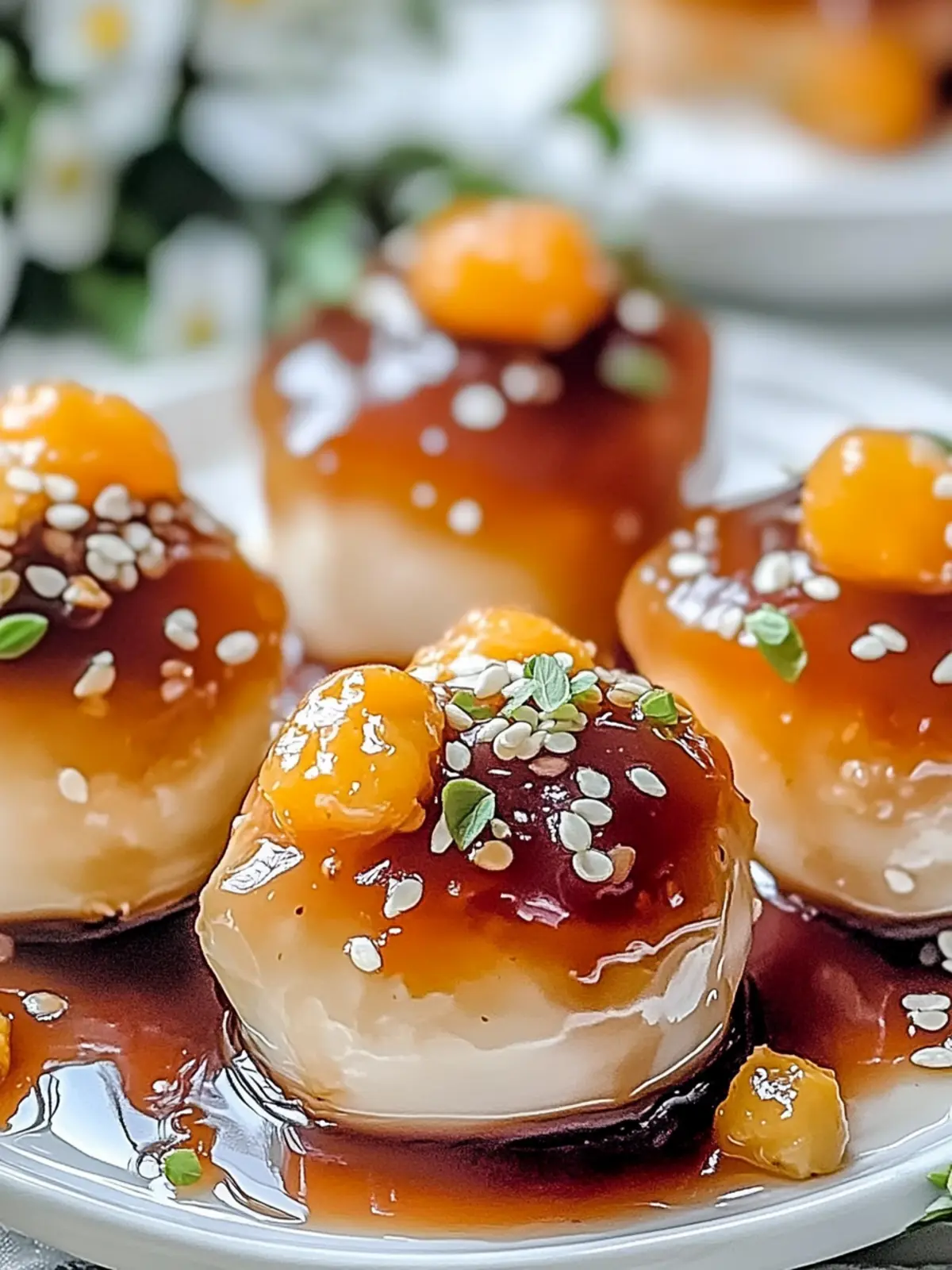 Sticky, sweet and savory apricot chicken dinner