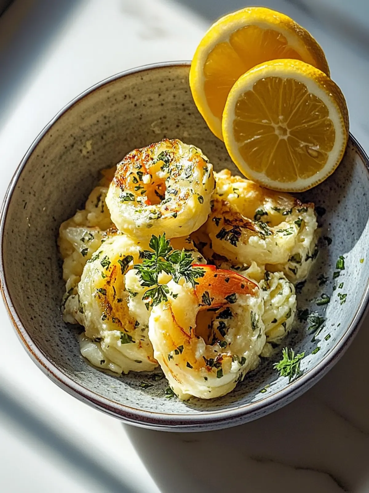Garnelen Knoblauchbutter Reis